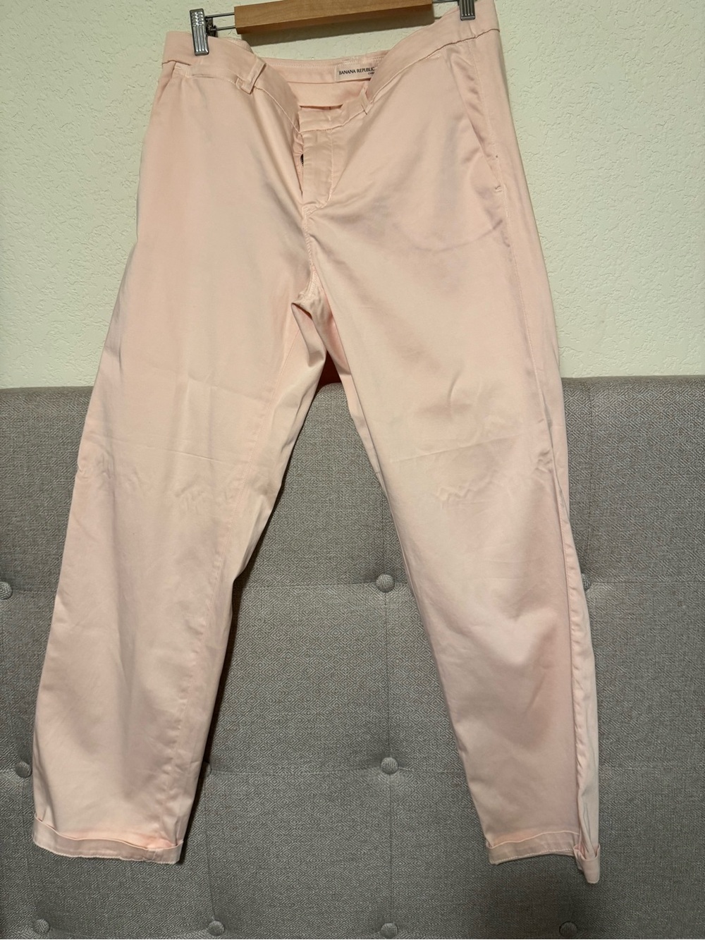 Banana Republic Women's Pale Pink Boyfriend Jeans